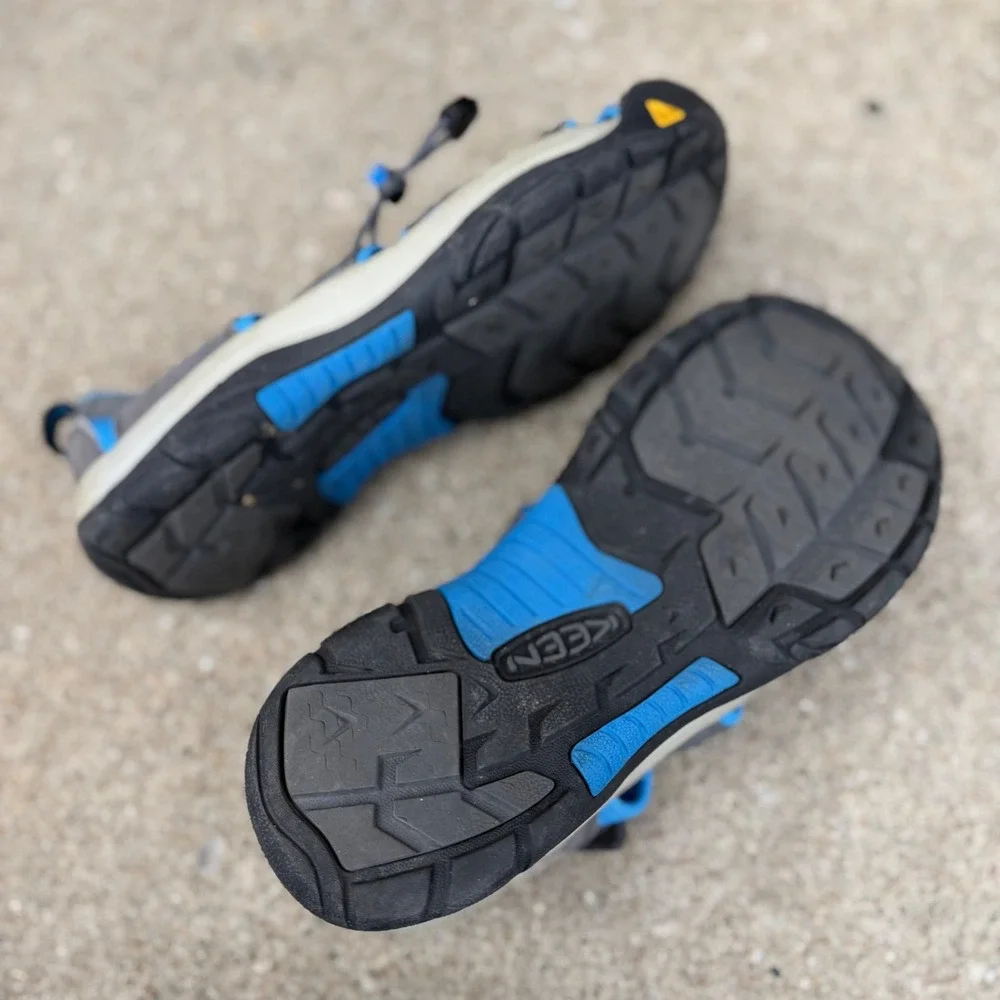 KEEN Newport H2 Mens Sz 6 Grey Blue Washable Sport Hiking Sandals 1022839